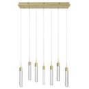 Avenue Lighting - HF1900-7-GL-BB - LED Pendant - The Original Glacier - Brushed Brass