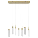Avenue Lighting - HF1900-7-GL-BB-SNW - LED Pendant - The Original Glacier - Brushed Brass