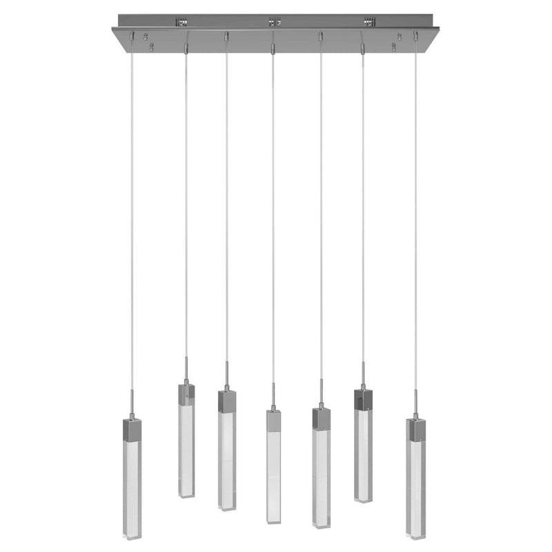 Avenue Lighting - HF1900-7-GL-CH-SNW - Seven Light Pendant - The Original Glacier - Polished Chrome