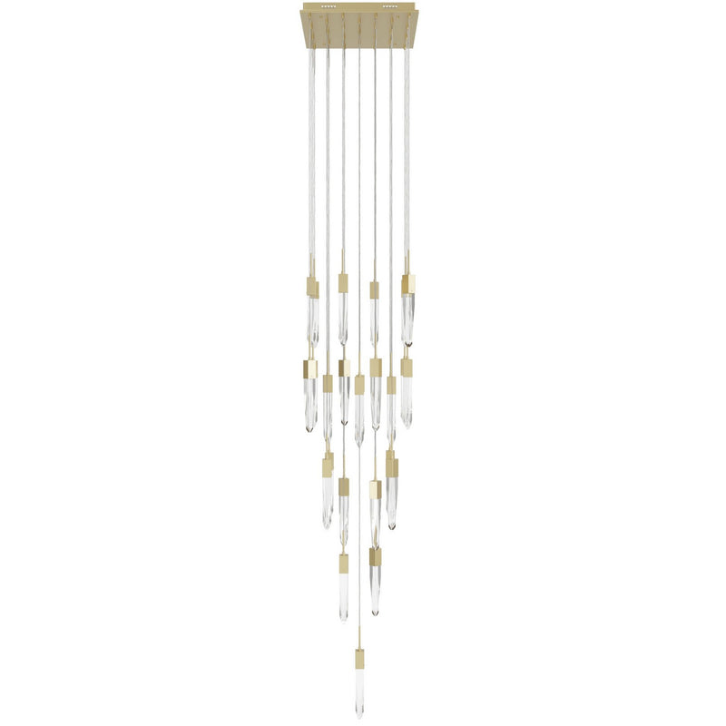 Avenue Lighting - HF1904-25-AP-BB-C - 25 Light Pendant - Aspen - Brushed Brass