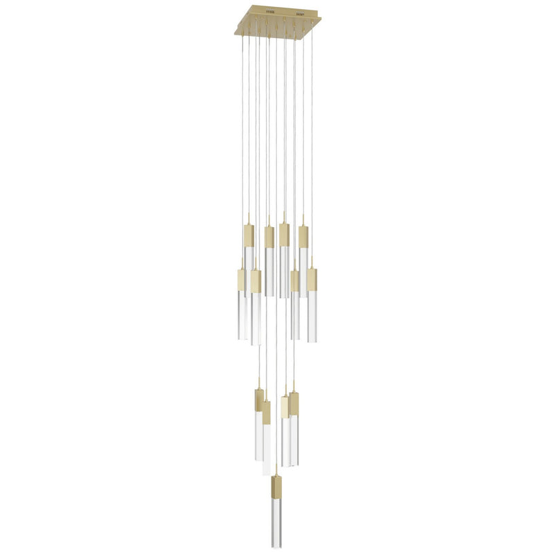 Avenue Lighting - HF1905-13-GL-BB-C - LED Pendant - The Original Glacier - Brushed Brass