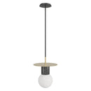 Avenue Lighting - HF1951-BB-BK - One Light Pendant - Newport - Brushed Brass / Black
