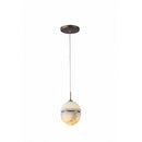 Avenue Lighting - HF2902-AB - One Light Pendant - Sedona - Alabaster / Aged Brass