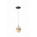Avenue Lighting - HF2902-AB - One Light Pendant - Sedona - Alabaster / Aged Brass