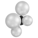 Avenue Lighting - HF4244-BK-WHT - Four Light Wall Sconce - Delilah - Black