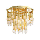 Corbett Lighting - 286-33-GL - Three Light Semi Flush Mount - Kiara - Gold Leaf
