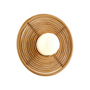 Corbett Lighting - 291-11-SS - One Light Wall Sconce - Hula Hoop - Natural Rattan Stainless Steel