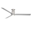 52"Ceiling Fan<br /><span style="color:#4AB0CE;">Entrega: 4-10 dias en USA</span><br /><span style="color:#4AB0CE;font-size:60%;">PREGUNTE POR ENTREGA EN PANAMA</span><br />Collection: Smooth<br />Finish: Brushed Nickel/Silver