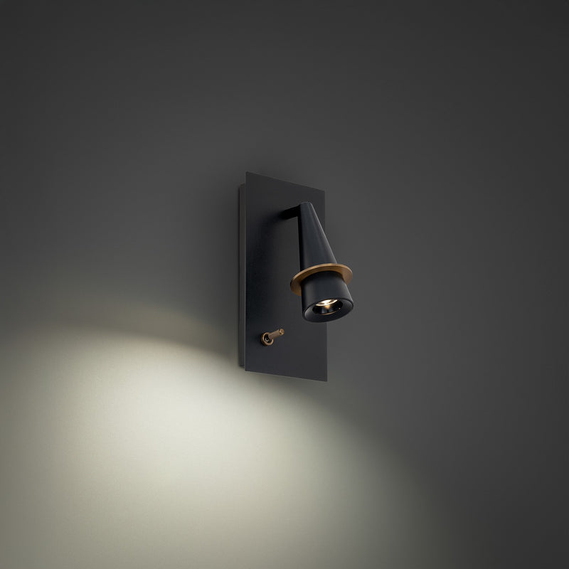 Modern Forms - BL-22510-BK/AB - LED Task Light - Wizard - Black & Aged Brass