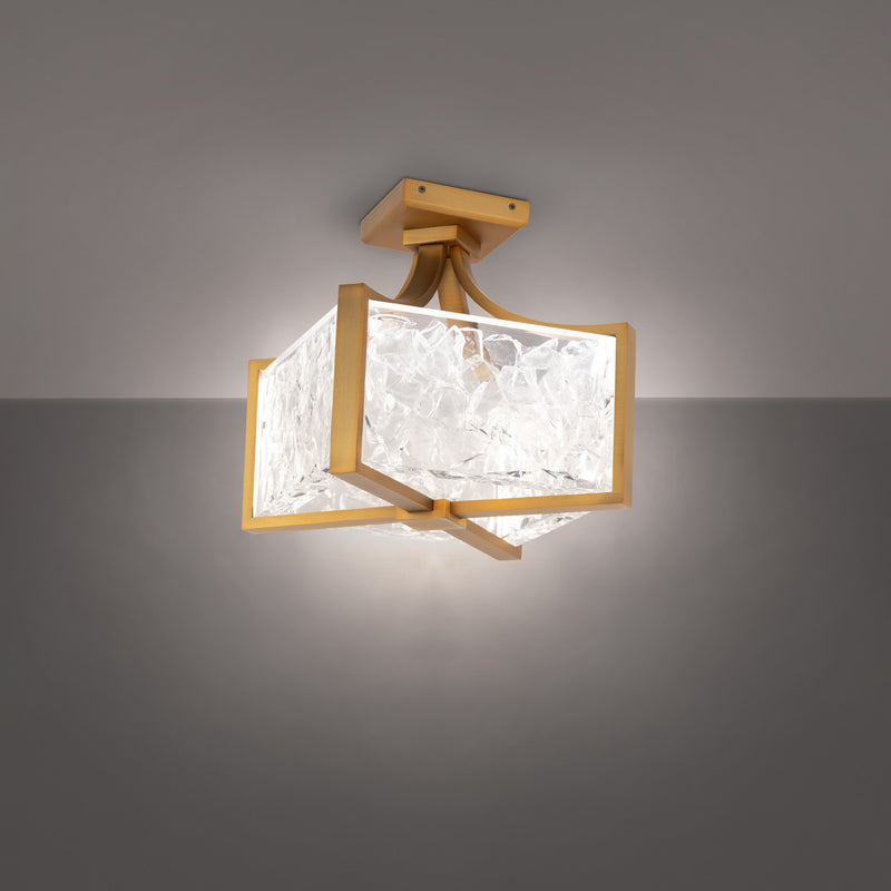 Modern Forms - FM-32112-AB - LED Flush Mount - Emblem - Aged Brass