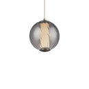 Modern Forms - PD-32507-35-SM/BN - LED Mini Pendant - Swirly - Smoke Glass/Brushed Nickel