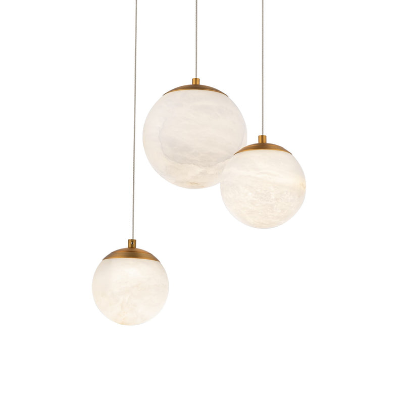 LED Pendant<br /><span style="color:#4AB0CE;">Entrega: 4-10 dias en USA</span><br /><span style="color:#4AB0CE;font-size:60%;">PREGUNTE POR ENTREGA EN PANAMA</span><br />Collection: Pisces<br />Finish: Aged Brass