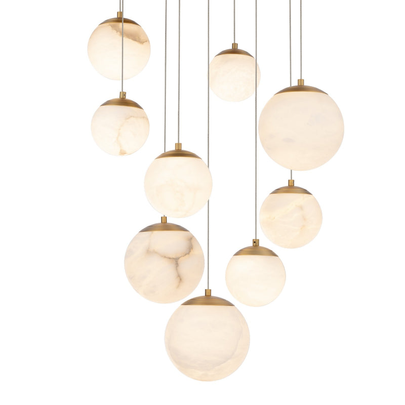 LED Pendant<br /><span style="color:#4AB0CE;">Entrega: 4-10 dias en USA</span><br /><span style="color:#4AB0CE;font-size:60%;">PREGUNTE POR ENTREGA EN PANAMA</span><br />Collection: Pisces<br />Finish: Aged Brass