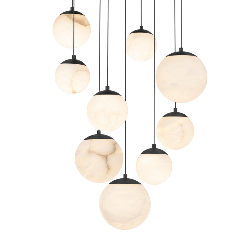 Modern Forms - PD-34409R-BK - LED Pendant - Pisces - Black