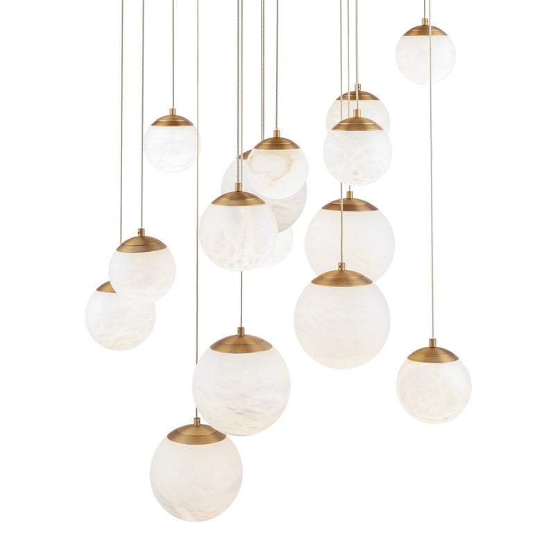 Modern Forms - PD-34415R-AB - LED Pendant - Pisces - Aged Brass