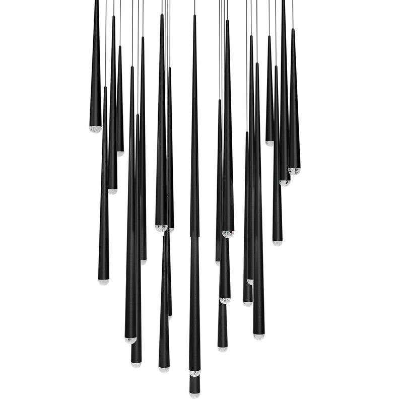 Modern Forms - PD-41725S-BK - LED Pendant - Cascade - Black