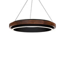 Modern Forms - PD-88529-BK/DW - LED Pendant - Delaney - Black/Dark Walnut