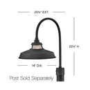LED Post Mount<br /><span style="color:#4AB0CE;">Entrega: 4-10 dias en USA</span><br /><span style="color:#4AB0CE;font-size:60%;">PREGUNTE POR ENTREGA EN PANAMA</span><br />Collection: Troyer<br />Finish: Black