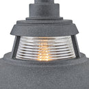 LED Post Mount<br /><span style="color:#4AB0CE;">Entrega: 4-10 dias en USA</span><br /><span style="color:#4AB0CE;font-size:60%;">PREGUNTE POR ENTREGA EN PANAMA</span><br />Collection: Troyer<br />Finish: Aged Zinc