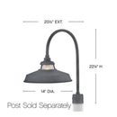 LED Post Mount<br /><span style="color:#4AB0CE;">Entrega: 4-10 dias en USA</span><br /><span style="color:#4AB0CE;font-size:60%;">PREGUNTE POR ENTREGA EN PANAMA</span><br />Collection: Troyer<br />Finish: Aged Zinc