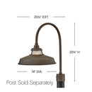 LED Post Mount<br /><span style="color:#4AB0CE;">Entrega: 4-10 dias en USA</span><br /><span style="color:#4AB0CE;font-size:60%;">PREGUNTE POR ENTREGA EN PANAMA</span><br />Collection: Troyer<br />Finish: Oil Rubbed Bronze