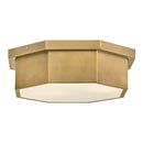 Hinkley - 46993HB - LED Flush Mount - Facet - Heritage Brass