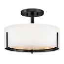 Hinkley - 47571BK - LED Semi-Flush Mount - Halle - Black