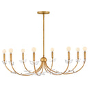 Hinkley - 48288DA - LED Chandelier - Aliso - Distressed Brass