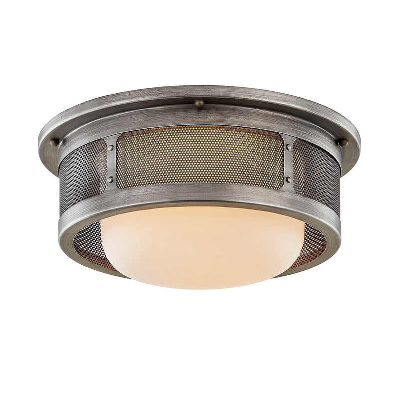 Troy Lighting - C7371-AP - Two Light Flush Mount - Bauer - Antique Pewter