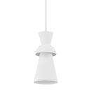 Troy Lighting - F7902-GSW - One Light Pendant - Florence - Gesso White