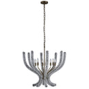 Kalco - 525955BCG/CLR - Eight Light Chandelier - CORAL - Brushed Champagne Gold