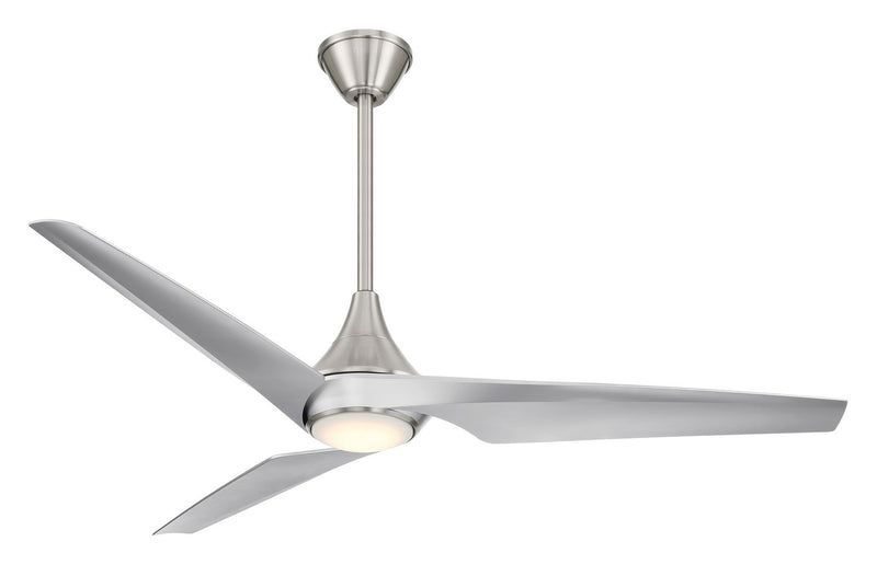 Minka Aire - F636L-BN/SL - 60"Ceiling Fan - Switch - Brushed Nickel W/ Silver
