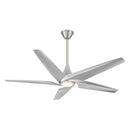 Minka Aire - F638L-BN/SL - 60"Ceiling Fan - Switch - Brushed Nickel With Silver Blades