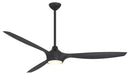 Minka Aire - F762L-CL/SSB - 65"Ceiling Fan - Pierce - Coal Black
