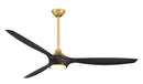 Minka Aire - F762L-LBR/CL - 65"Ceiling Fan - Pierce - Legacy Brass