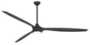Minka Aire - F763L-CL/SSB - 84"Ceiling Fan - Pierce - Coal Black