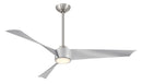 Minka Aire - F774L-BN/SL - 56"Ceiling Fan - Pike - Brushed Nickel With Silver Blades