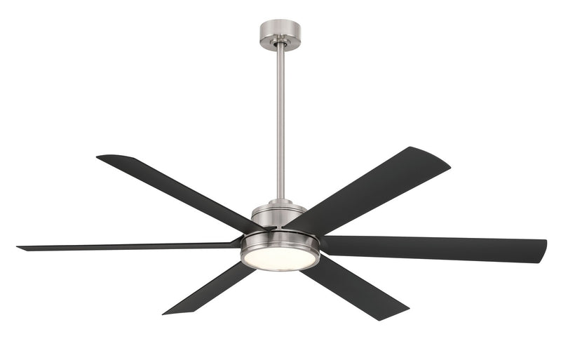 Minka Aire - F897L-BNW/CL - 65"Ceiling Fan - Cairo - Brushed Nickel Wet With Coal Blades