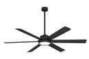Minka Aire - F897L-CL - 65"Ceiling Fan - Cairo - Coal Black