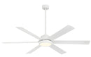 Minka Aire - F897L-WHF - 65"Ceiling Fan - Cairo - Flat White