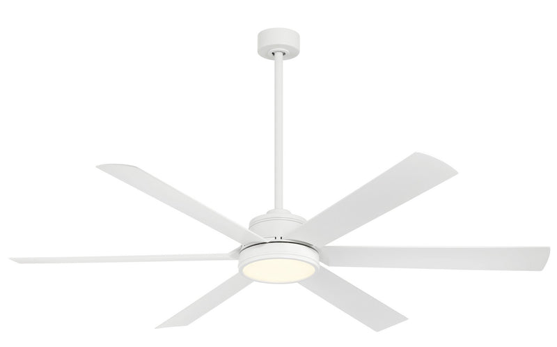 Minka Aire - F897L-WHF - 65"Ceiling Fan - Cairo - Flat White