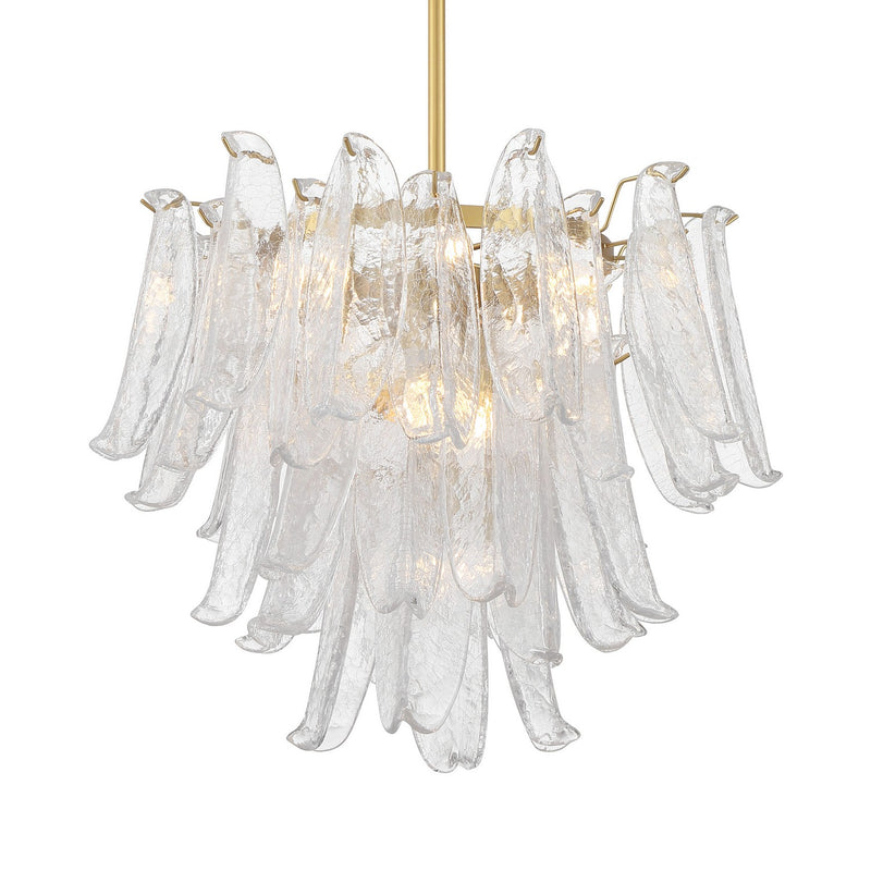 Nine Light Chandelier<br /><span style="color:#4AB0CE;">Entrega: 4-10 dias en USA</span><br /><span style="color:#4AB0CE;font-size:60%;">PREGUNTE POR ENTREGA EN PANAMA</span><br />Collection: Regent<br />Finish: Legacy Brass