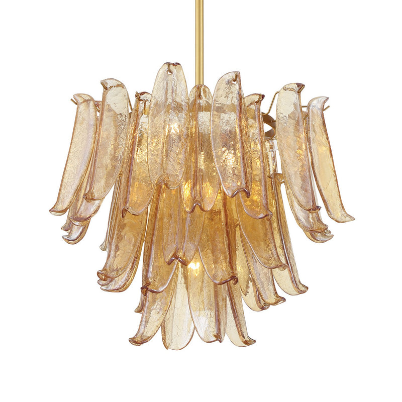 Nine Light Chandelier<br /><span style="color:#4AB0CE;">Entrega: 4-10 dias en USA</span><br /><span style="color:#4AB0CE;font-size:60%;">PREGUNTE POR ENTREGA EN PANAMA</span><br />Collection: Regent<br />Finish: Legacy Brass