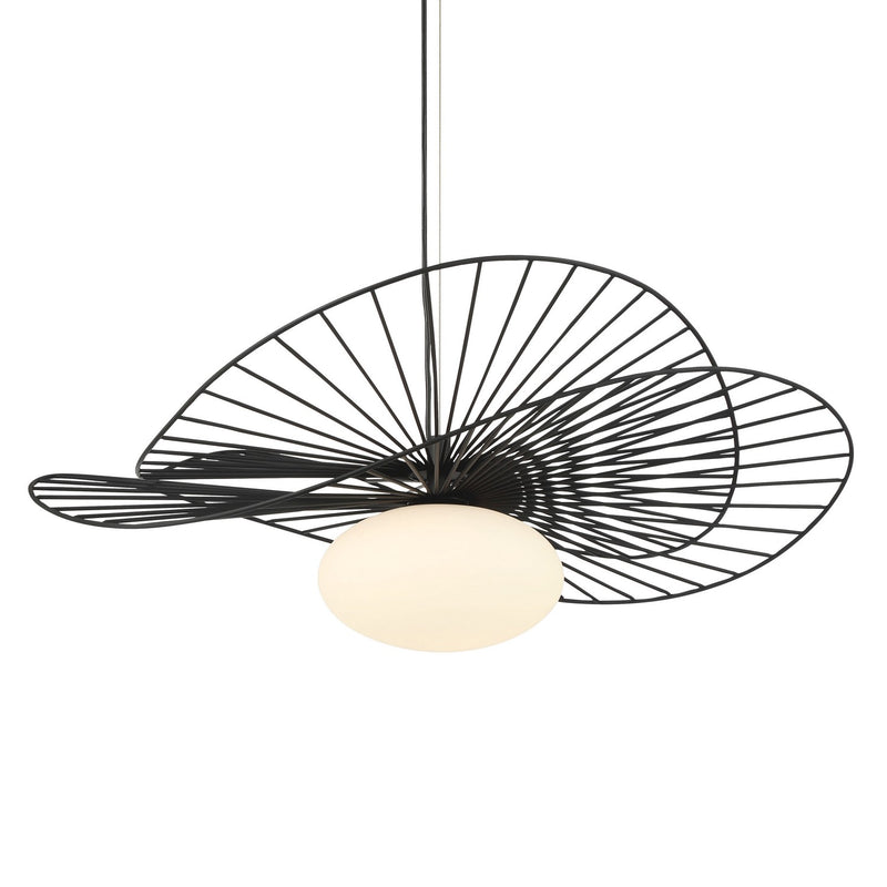 One Light Pendant<br /><span style="color:#4AB0CE;">Entrega: 4-10 dias en USA</span><br /><span style="color:#4AB0CE;font-size:60%;">PREGUNTE POR ENTREGA EN PANAMA</span><br />Collection: Langley<br />Finish: Dark Matte Black