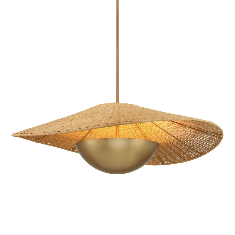 Three Light Pendant<br /><span style="color:#4AB0CE;">Entrega: 3-4 semanas en USA</span><br /><span style="color:#4AB0CE;font-size:60%;">PREGUNTE POR ENTREGA EN PANAMA</span><br />Collection: Nestor<br />Finish: Legacy Brass