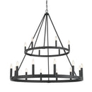 18 Light Chandelier<br /><span style="color:#4AB0CE;">Entrega: 4-5 semanas en USA</span><br /><span style="color:#4AB0CE;font-size:60%;">PREGUNTE POR ENTREGA EN PANAMA</span><br />Collection: Dutton<br />Finish: Coal Black