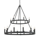 18 Light Chandelier<br /><span style="color:#4AB0CE;">Entrega: 2-3 semanas en USA</span><br /><span style="color:#4AB0CE;font-size:60%;">PREGUNTE POR ENTREGA EN PANAMA</span><br />Collection: Dutton<br />Finish: Coal Black
