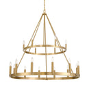18 Light Chandelier<br /><span style="color:#4AB0CE;">Entrega: 4-10 dias en USA</span><br /><span style="color:#4AB0CE;font-size:60%;">PREGUNTE POR ENTREGA EN PANAMA</span><br />Collection: Dutton<br />Finish: Signature Brass