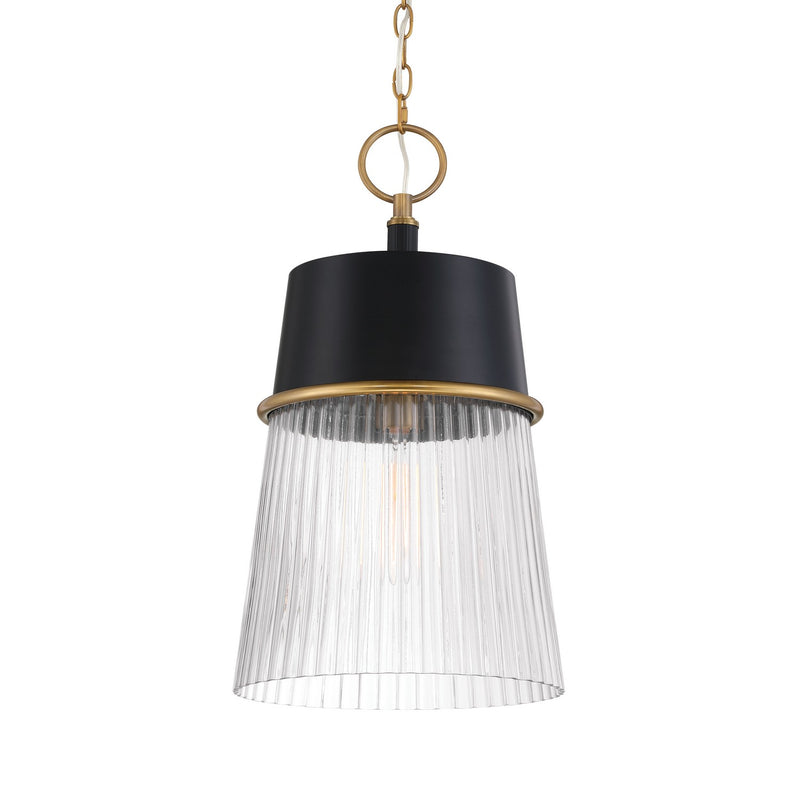 One Light Pendant<br /><span style="color:#4AB0CE;">Entrega: 4-10 dias en USA</span><br /><span style="color:#4AB0CE;font-size:60%;">PREGUNTE POR ENTREGA EN PANAMA</span><br />Collection: Stamford<br />Finish: Dark Matte Black
