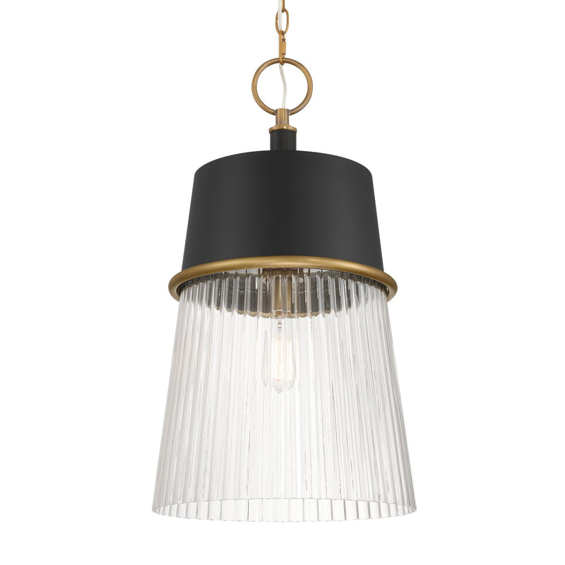One Light Pendant<br /><span style="color:#4AB0CE;">Entrega: 4-10 dias en USA</span><br /><span style="color:#4AB0CE;font-size:60%;">PREGUNTE POR ENTREGA EN PANAMA</span><br />Collection: Stamford<br />Finish: Dark Matte Black